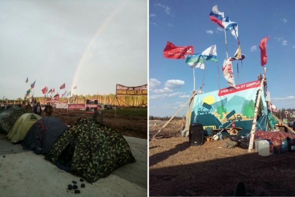 Палаточный лагерь насчитывает от 100 до 200 палаток в разное время Палаточный лагерь насчитывает от 100 до 200 палаток в разное время 