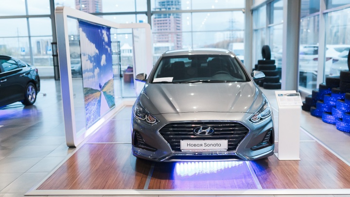 Автомобиль Hyundai Sonata нового поколения представили в Красноярске