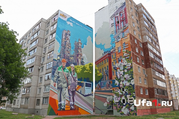 Площадь уличного полотна — свыше тысячи квадратных метров Площадь уличного полотна — свыше тысячи квадратных метров