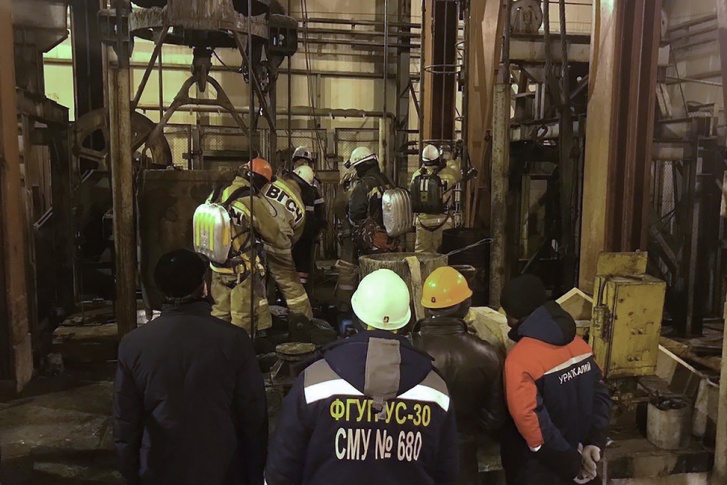 Пожар произошел в строящемся стволе рудника «Соликамск-3» Пожар произошел в строящемся стволе рудника «Соликамск-3»