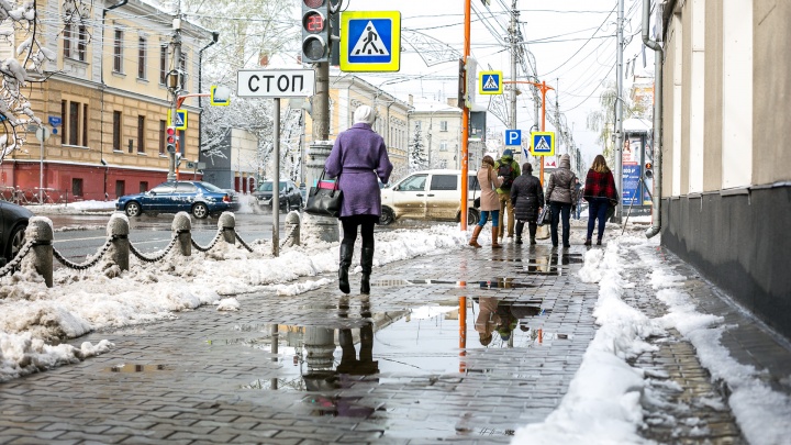 Как Красноярск пережил майский снегопад