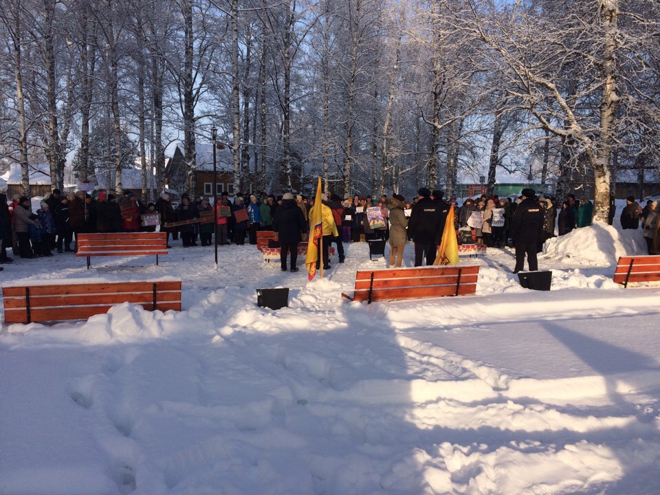 Вот так митинг проходил в Красноборском районе Вот так митинг проходил в Красноборском районе