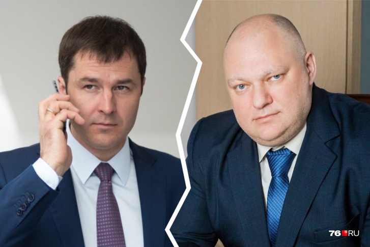 Депутат Дмитрий Петровский (справа) уверен, что будет лучшим мэром, чем Владимир Волков