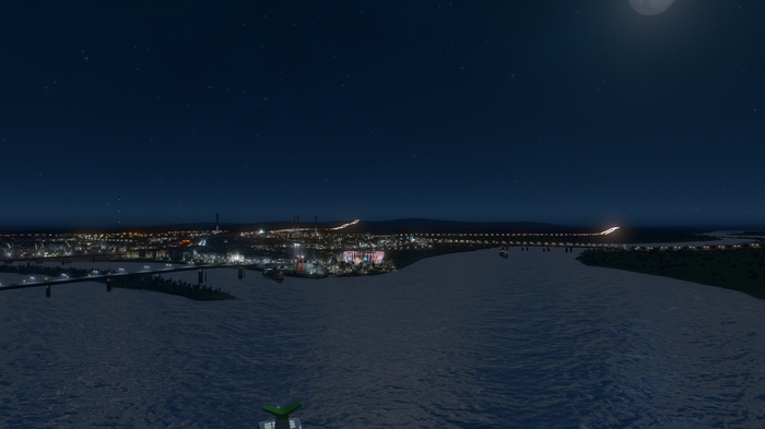 Вот так выглядит ночной Нижний Новгород в виртуальном мире