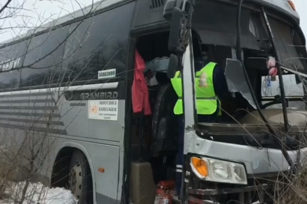 Пострадали 10 пассажиров автобуса Пострадали 10 пассажиров автобуса