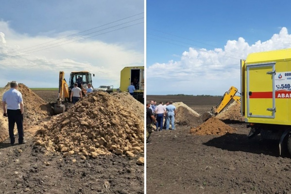 В настоящее время специалисты исследуют сеть, которая питает водой село, на участке от водозабора В настоящее время специалисты исследуют сеть, которая питает водой село, на участке от водозабора