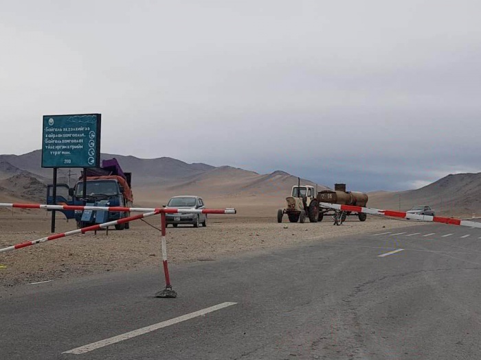 Выезд из монгольского города Улгий сейчас запрещён