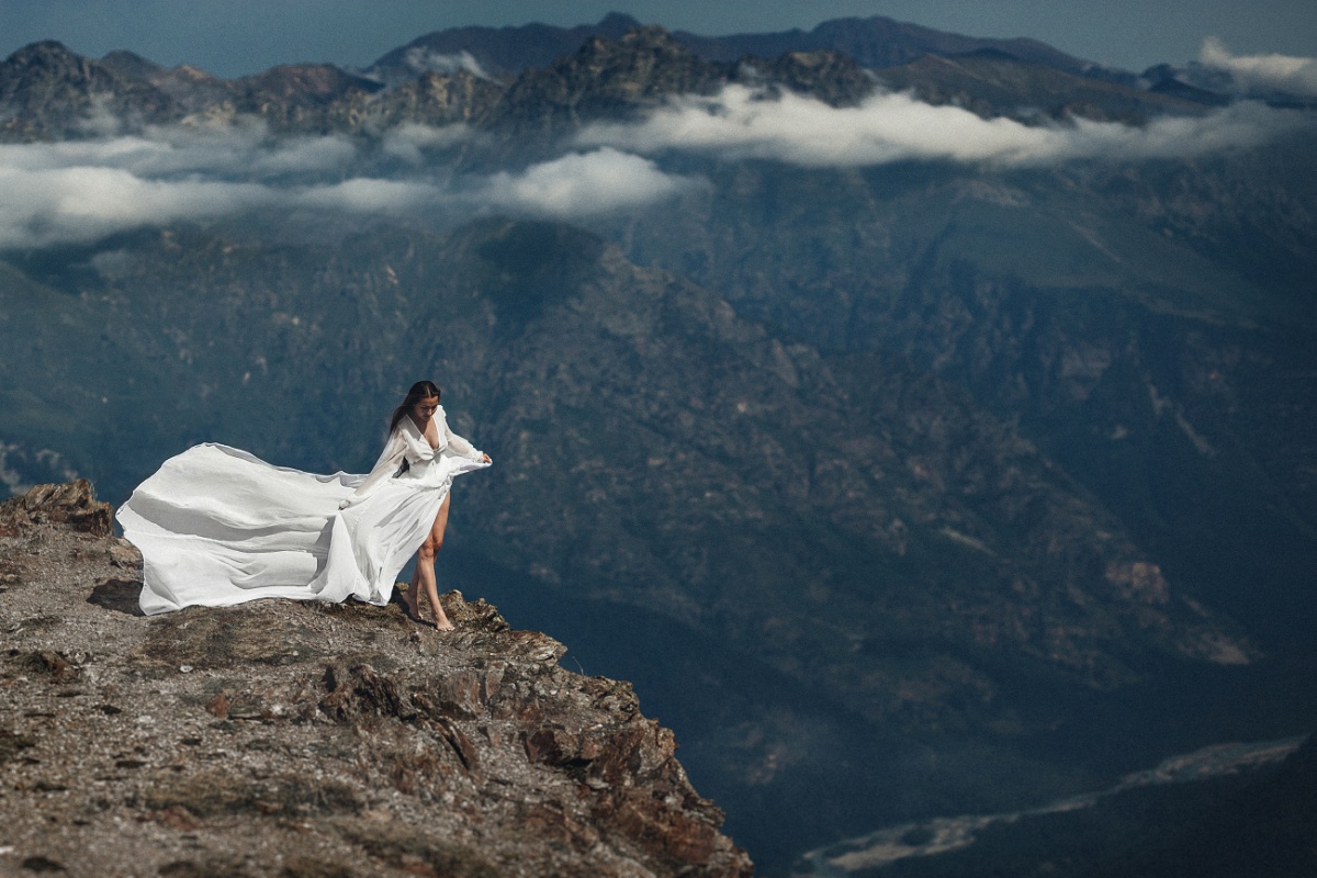 Фото в платье в горах