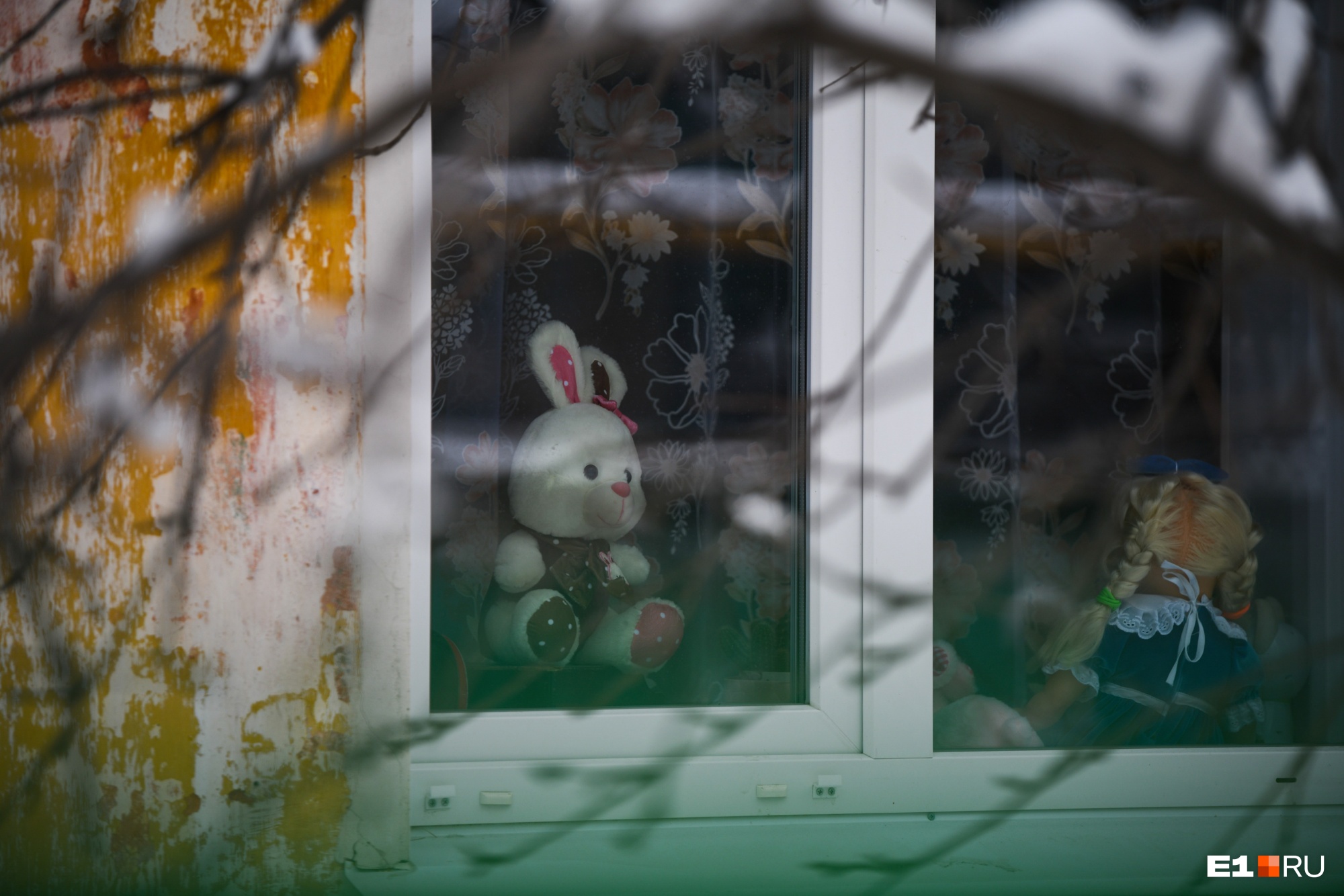 В окне у Владимира игрушки