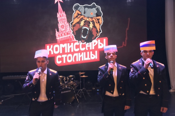 Участники военного КВН во время репетиции Участники военного КВН во время репетиции