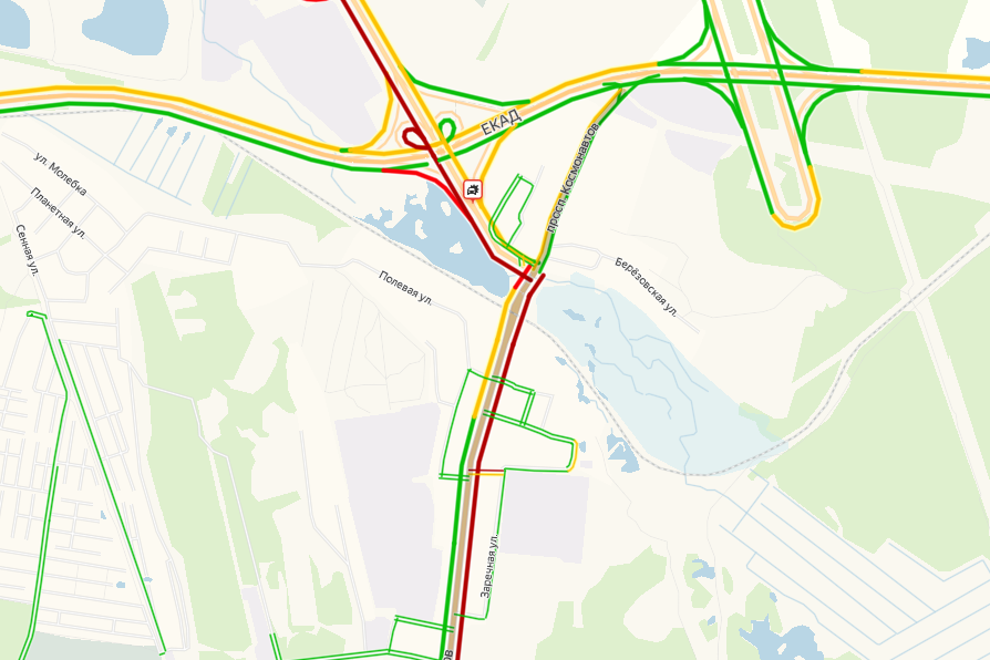 Екад пробка сейчас екатеринбург. Развязка ЕКАД Челябинский тракт. Развязка ЕКАД Полевской тракт. Развязка Тюменский тракт ЕКАД. Новая развязка на ЕКАДЕ.