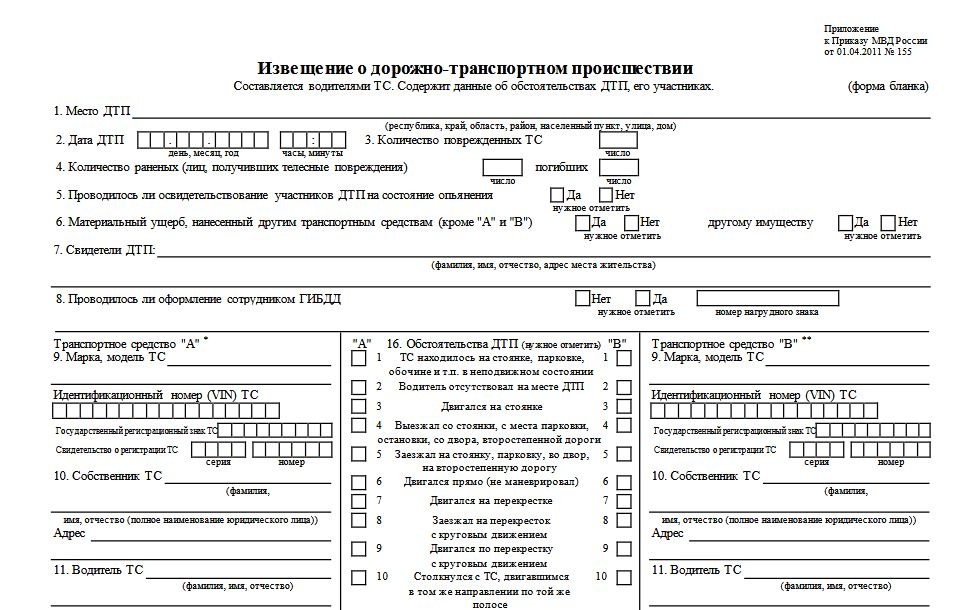 Сведения о бланках осаго