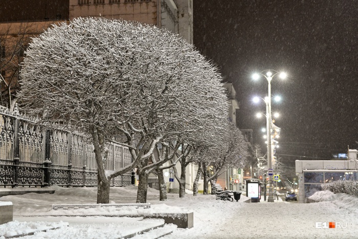 Екатеринбург зимой фото погода In Yekaterinburg will become warmer for some days, but frosts again will return 