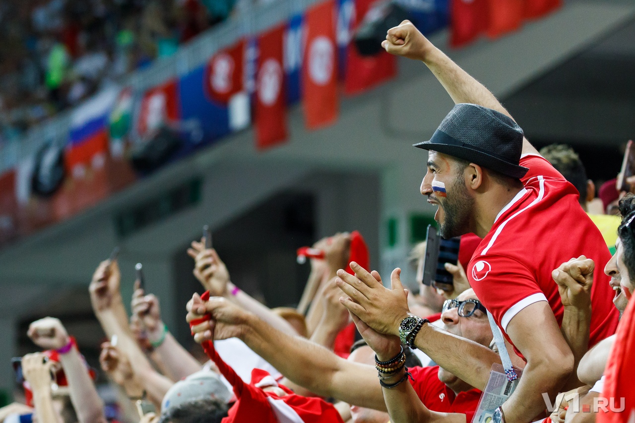 Матч сборных Туниса и Англии в Волгограде посетили больше 40 тысяч человек