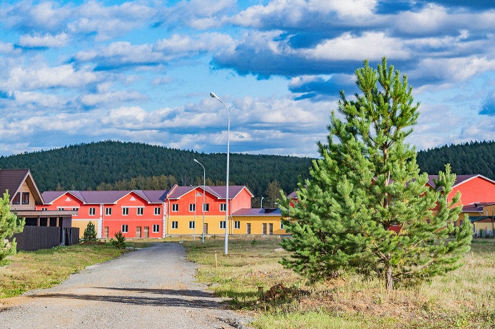 Участки в жилой части поселка Участки в жилой части поселка