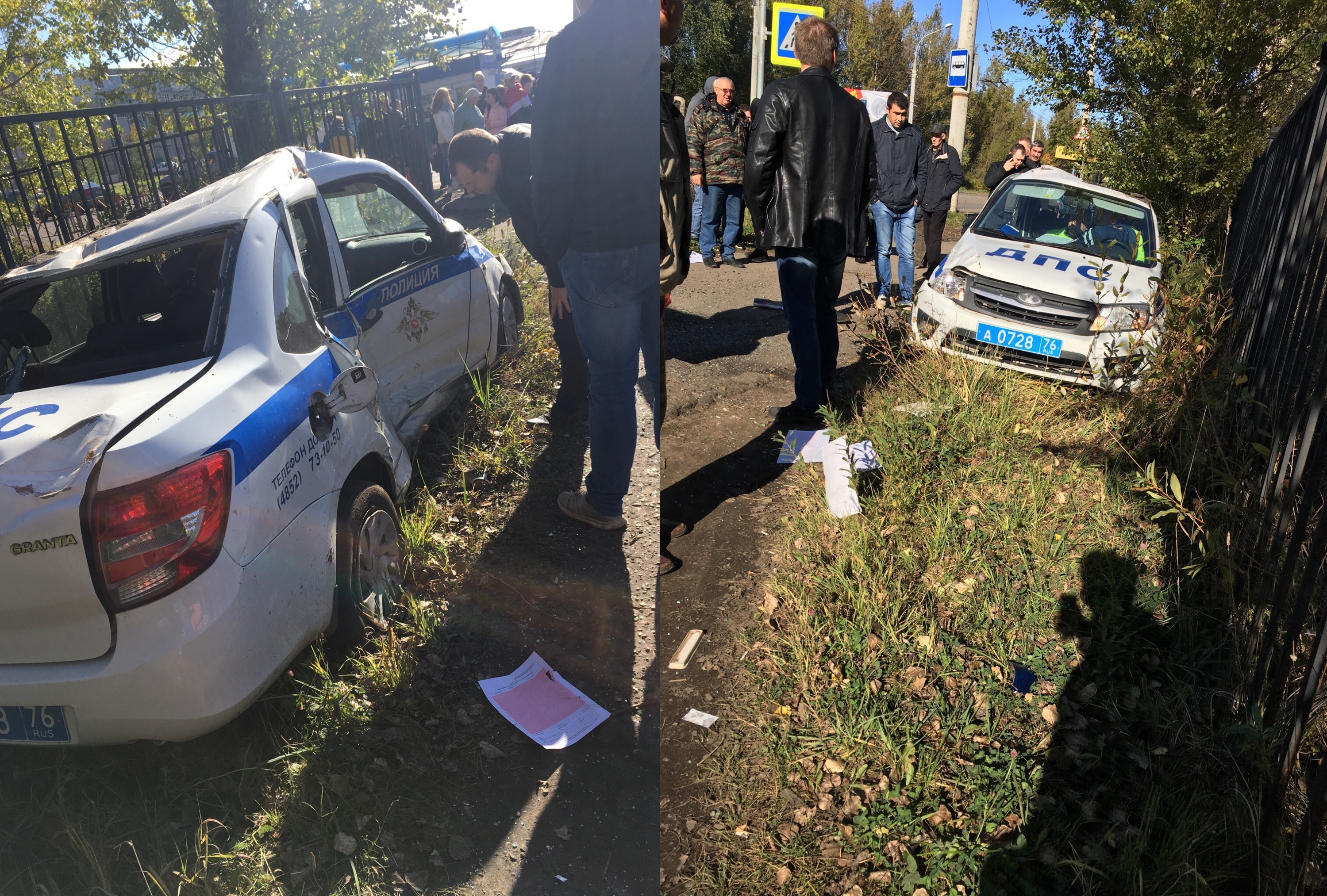 Пострадали полицейские: в Рыбинске в ДТП по перекрёстку разбросало автомобили