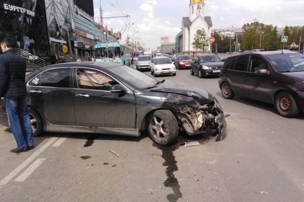 Один из участников ДТП Один из участников ДТП