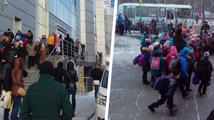 С вещами на выход: по всей Сибири идут массовые эвакуации из-за сообщений о минировании