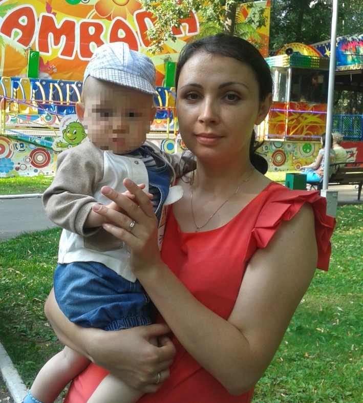 Пациентка Светлана со своим первым ребенком Пациентка Светлана со своим первым ребенком