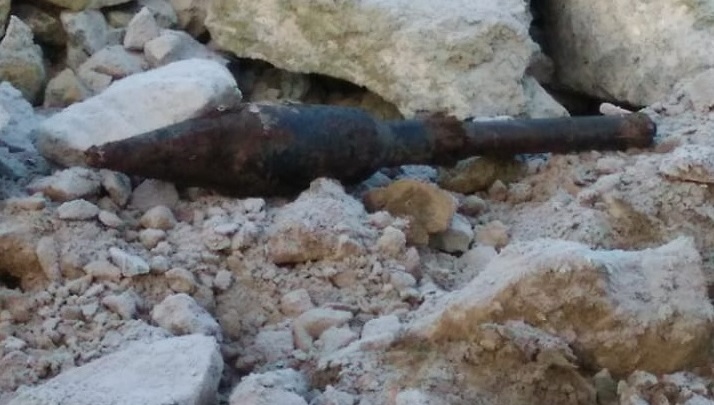 В районе Краснолесья рабочие нашли старый снаряд от противотанкового гранатомета